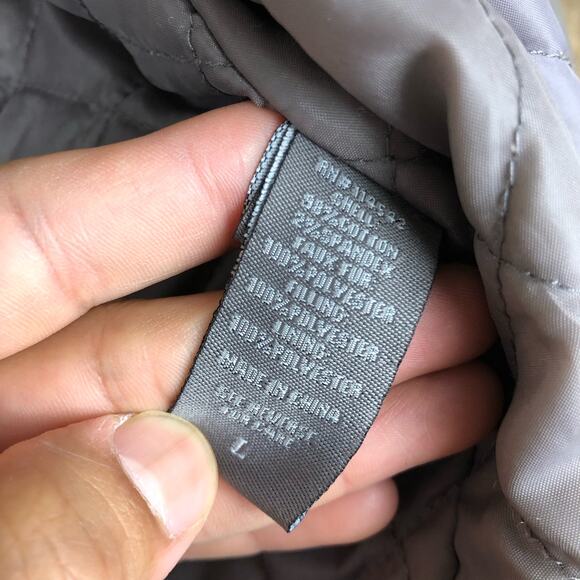 Jou Jou Womens Jacket Brown Faux Fur Winter Warmth Stretch Large - Picture 7 of 13